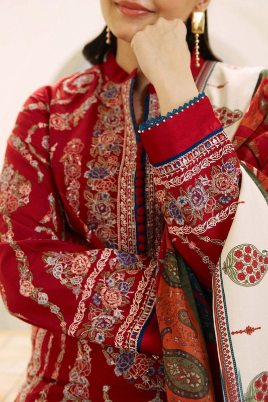 Zara Coco - Winter 3PC Linen | CODE 7014