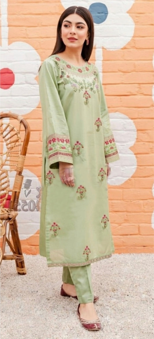 LAWN Shirt Front HEAVY Embroidery