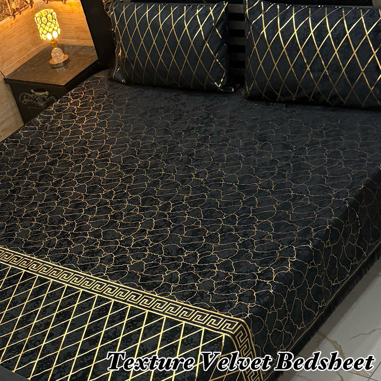 3PC Texture Velvet Bedsheet π
