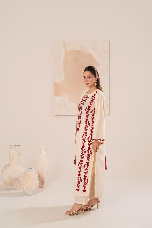 LAWN Shirt Front HEAVY Embroidery