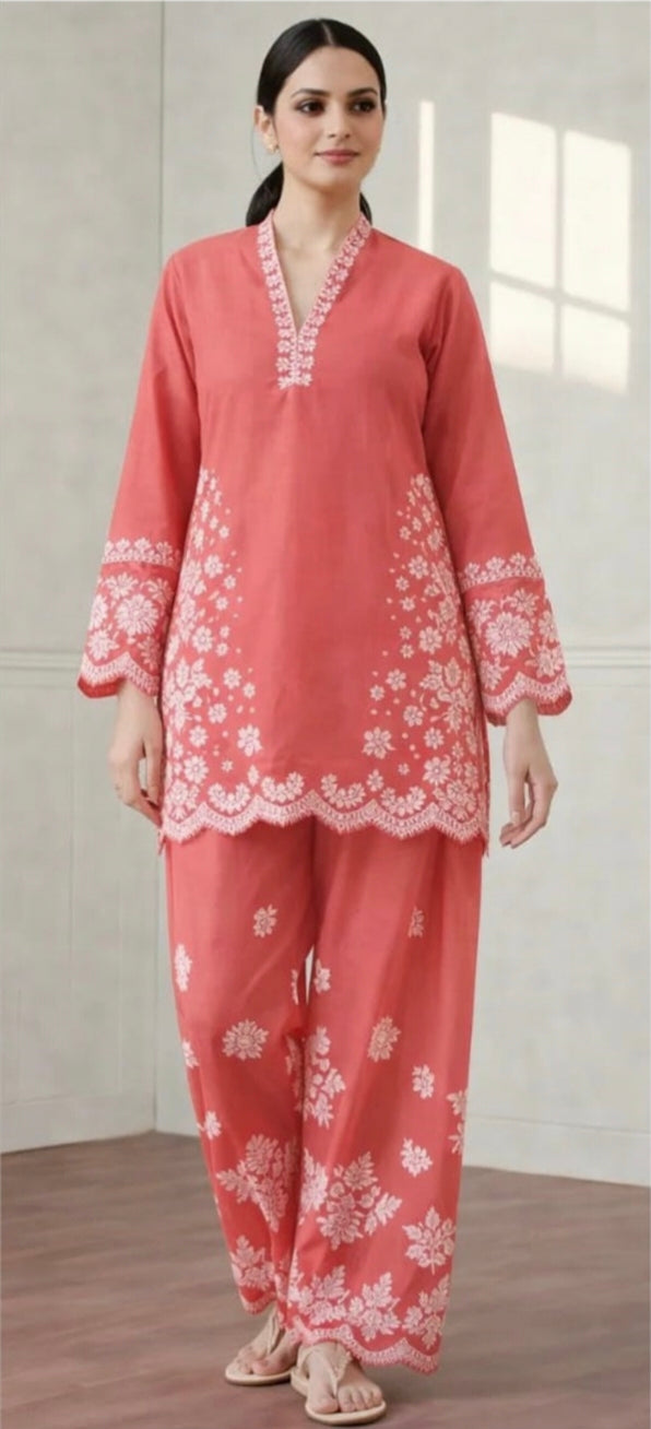 LAWN Shirt Front HEAVY Embroidery