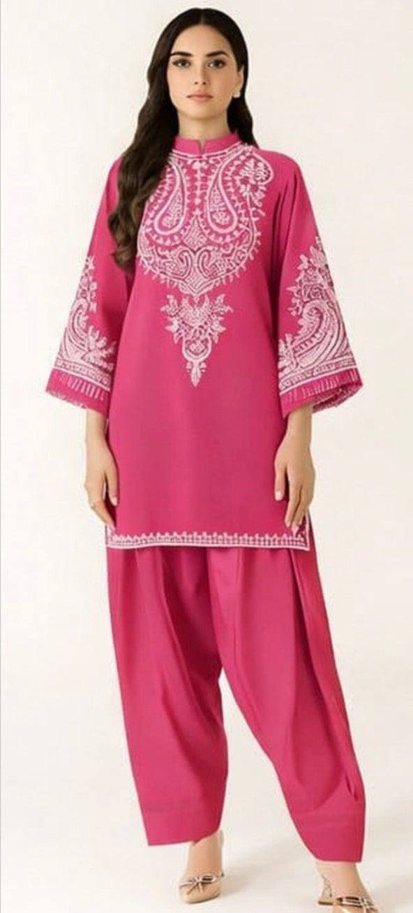 LAWN Shirt Front HEAVY Embroidery