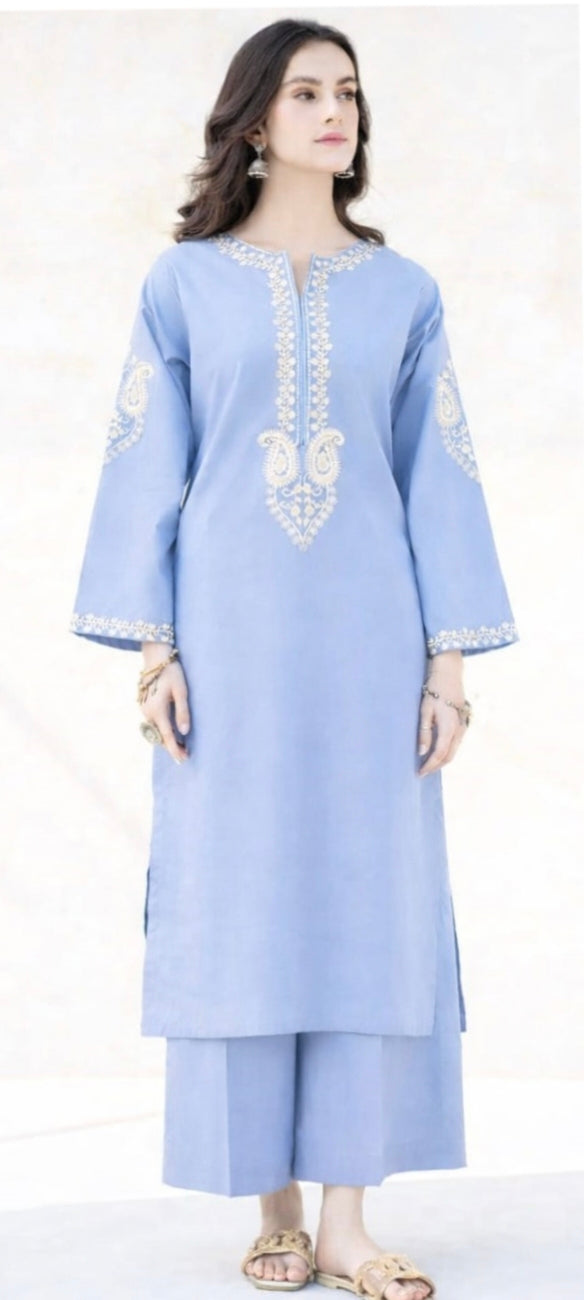 LAWN Shirt Front HEAVY Embroidery