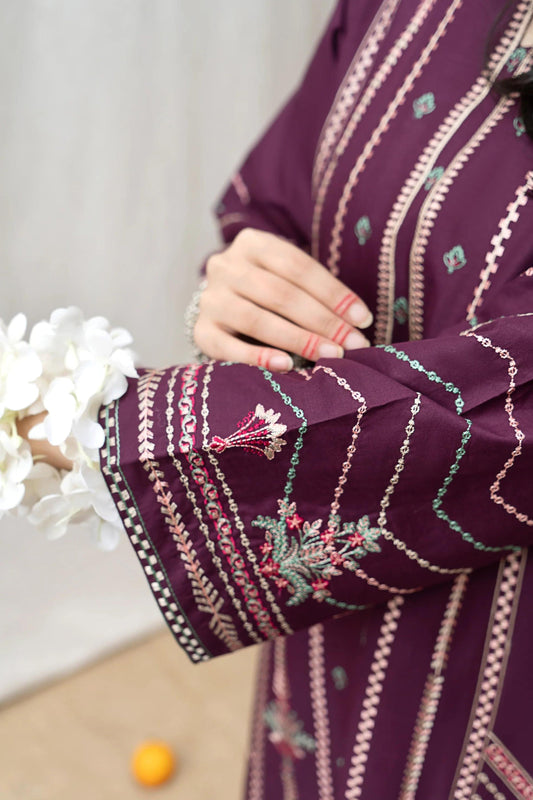 LAWN Shirt Front HEAVY Embroidery