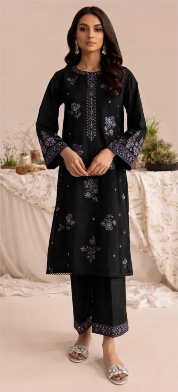 LAWN Shirt Front HEAVY Embroidery