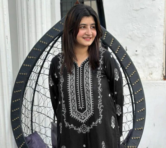 LAWN Shirt Front HEAVY Embroidery