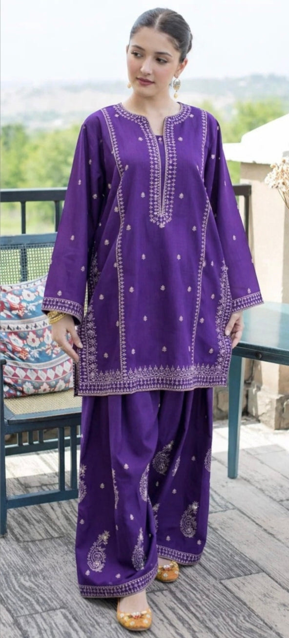 LAWN Shirt Front HEAVY Embroidery