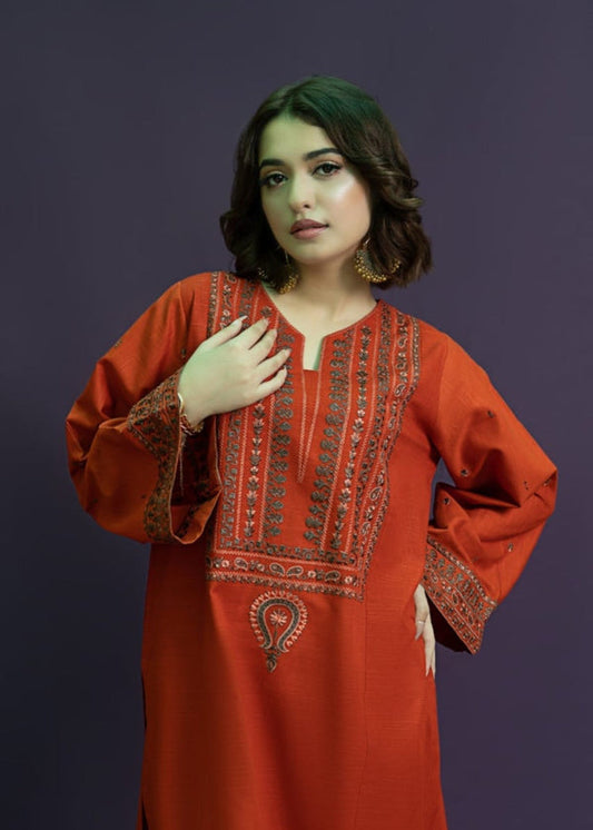 LAWN Shirt Front HEAVY Embroidery