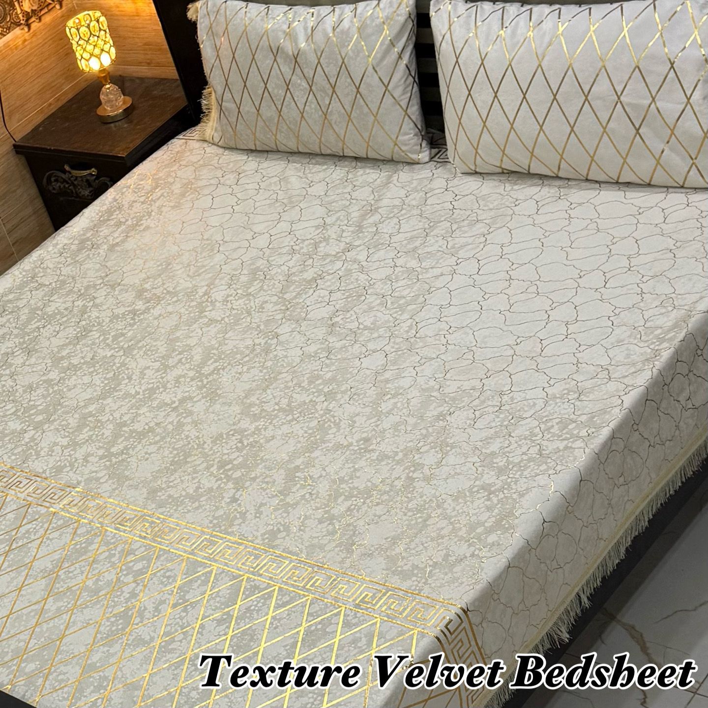 3PC Texture Velvet Bedsheet π