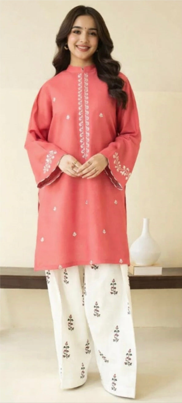 LAWN Shirt Front HEAVY Embroidery