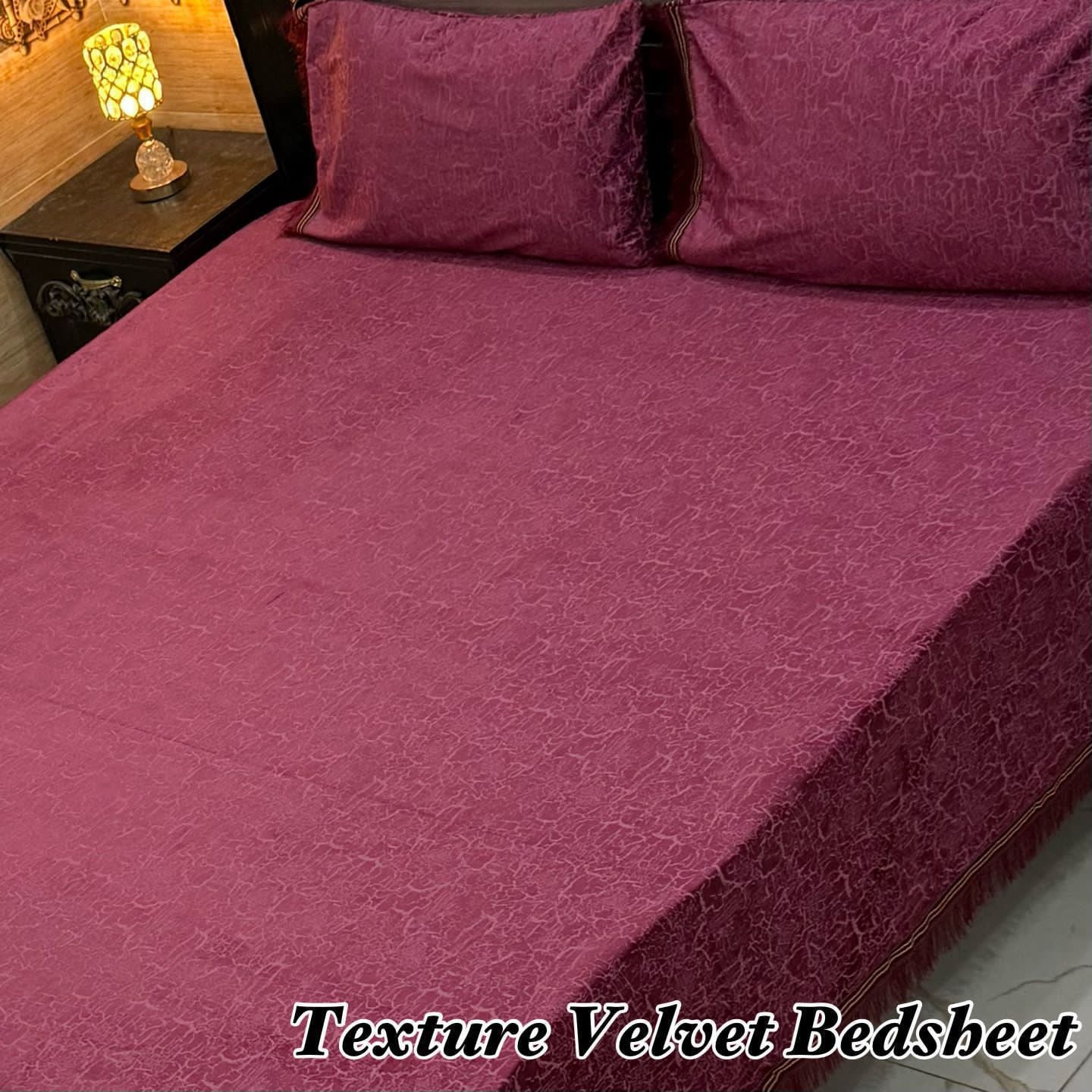 3PC Texture Velvet Bedsheet π