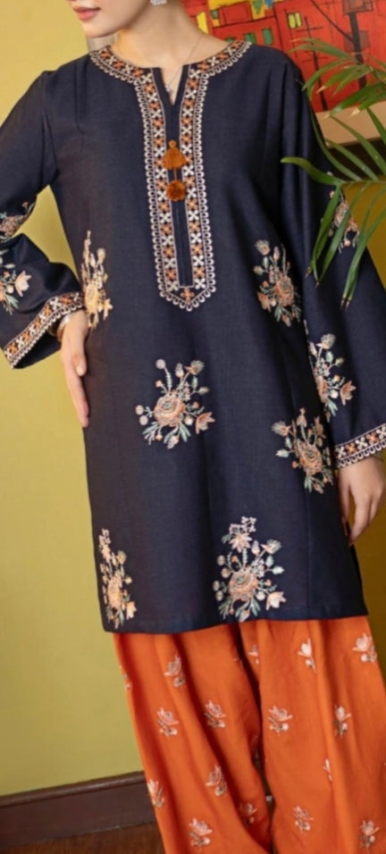 LAWN Shirt Front HEAVY Embroidery