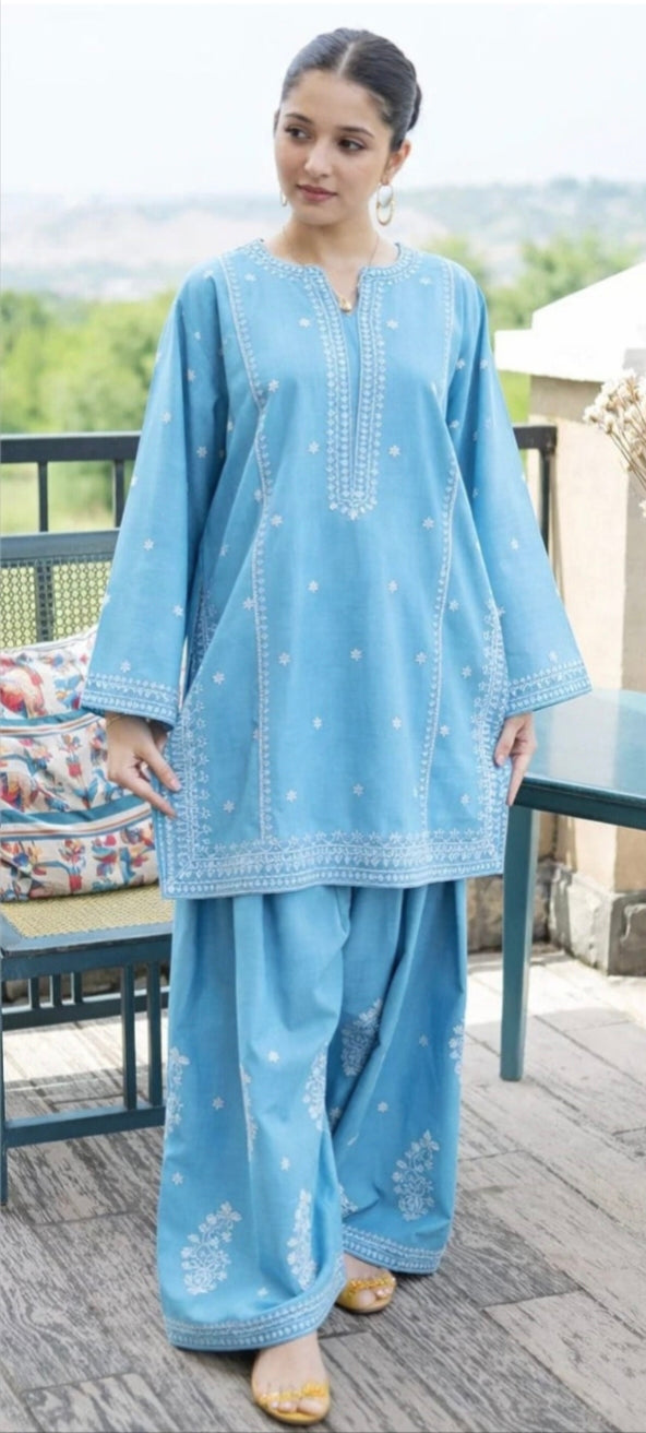 LAWN Shirt Front HEAVY Embroidery