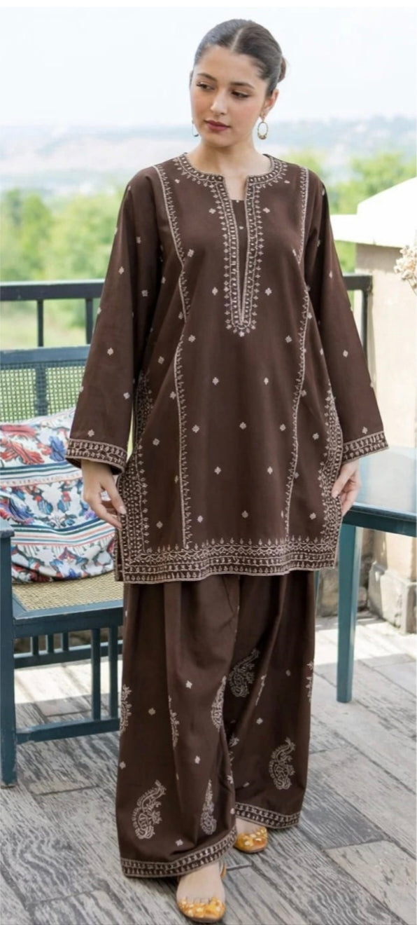 LAWN Shirt Front HEAVY Embroidery