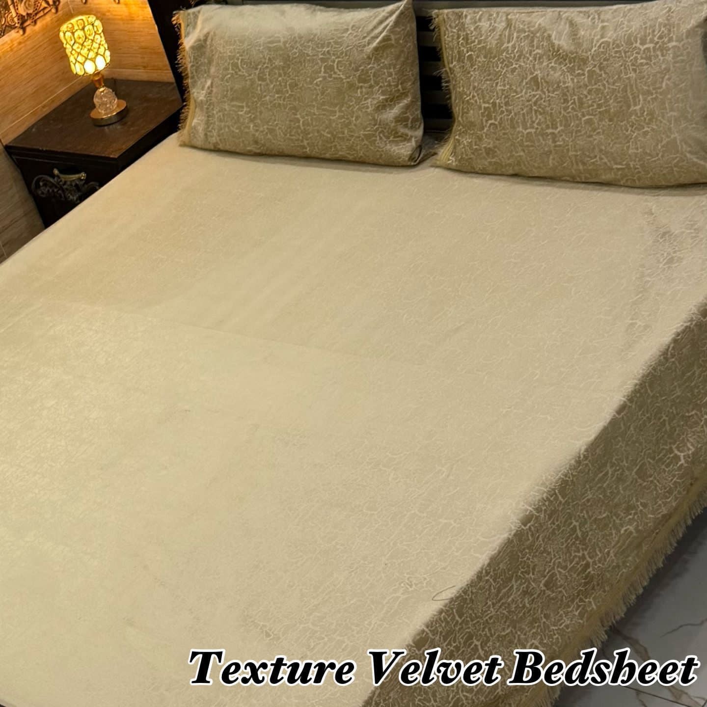 3PC Texture Velvet Bedsheet 😍