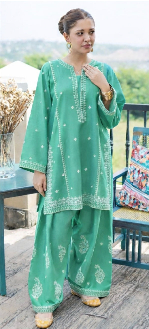 LAWN Shirt Front HEAVY Embroidery