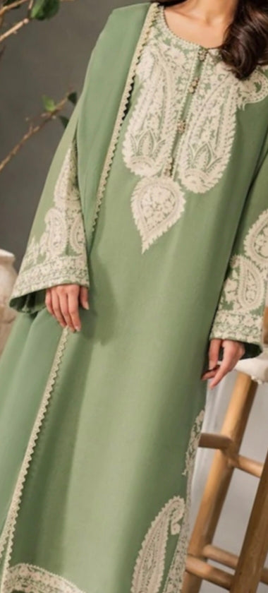 LAWN Shirt Front HEAVY Embroidery