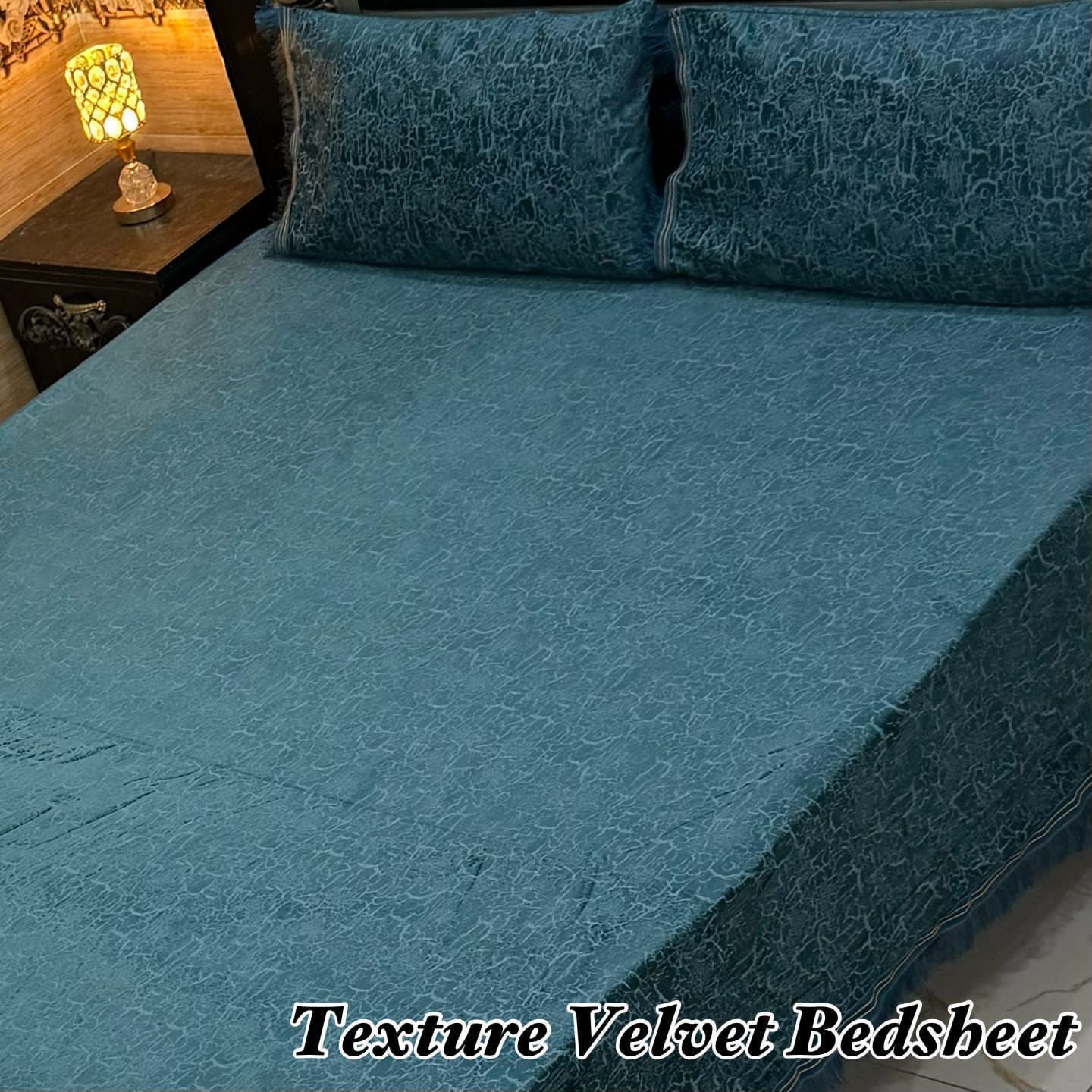 3PC Texture Velvet Bedsheet π