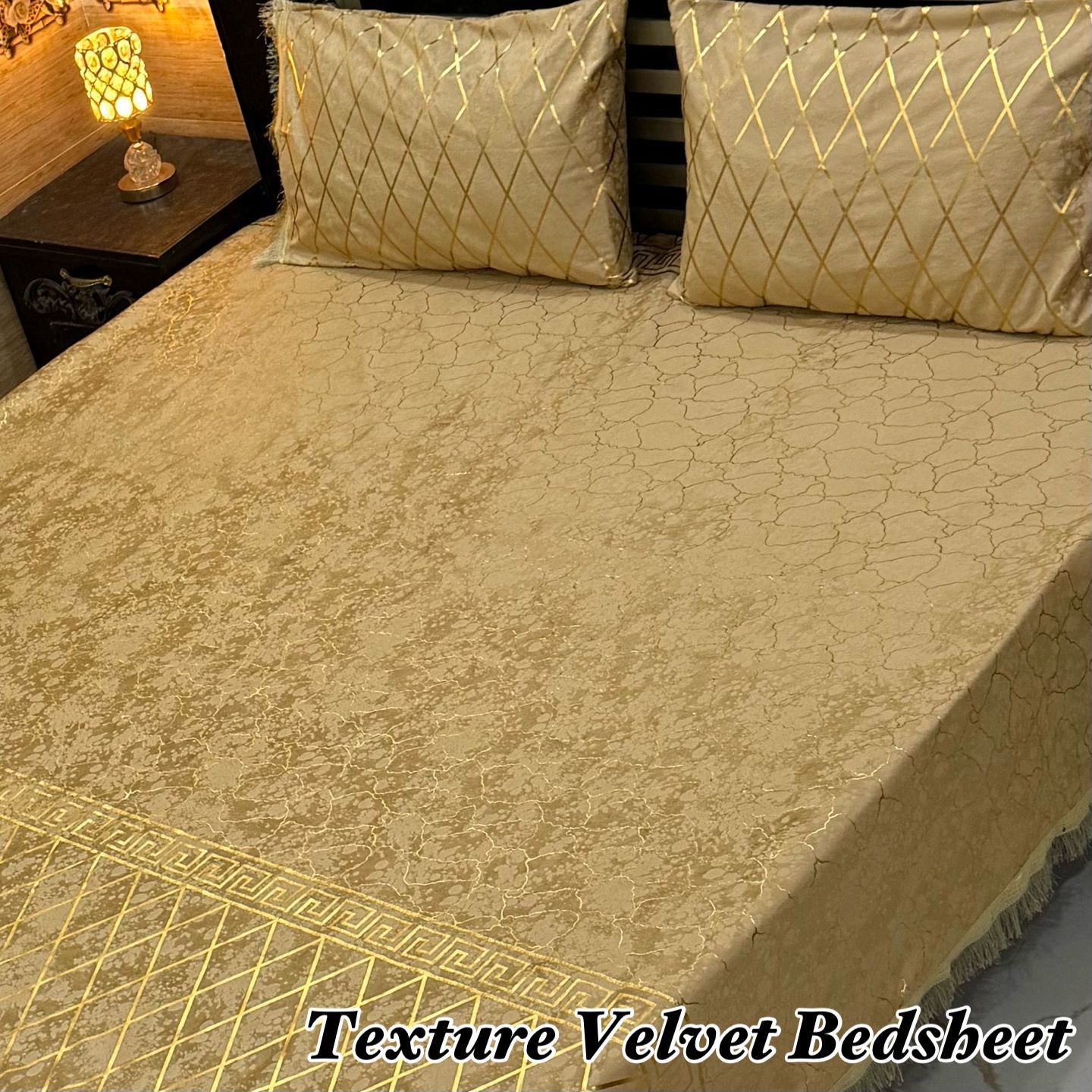 3PC Texture Velvet Bedsheet 😍