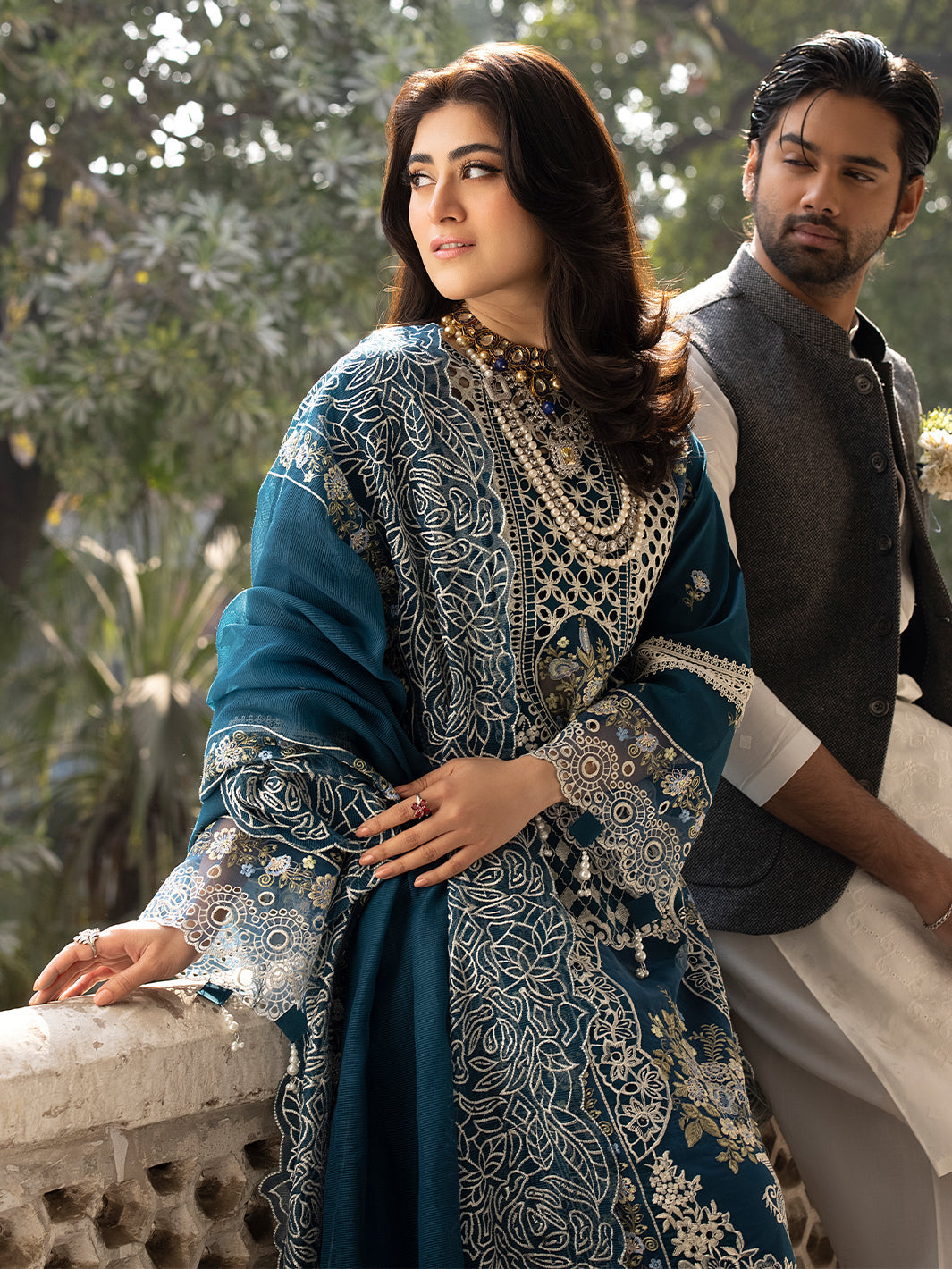 MAHNOOR | 3 PC LUXURY LAWN EMBROIDERED