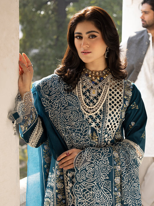 MAHNOOR | 3 PC LUXURY LAWN EMBROIDERED