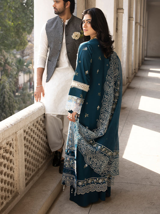 MAHNOOR | 3 PC LUXURY LAWN EMBROIDERED