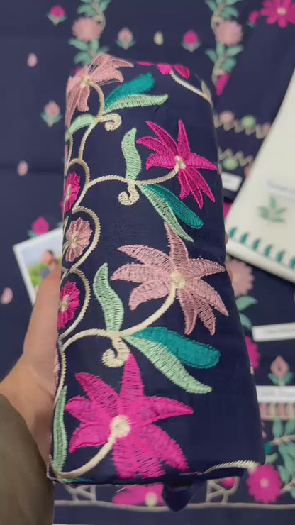 URGE LAWN Shirt Front  HEAVY  Embroidery