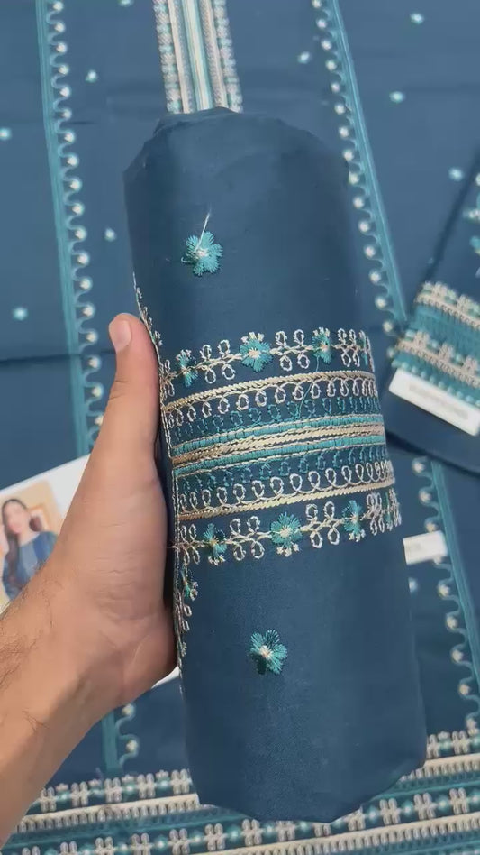 BATKI LAWN Shirt Front  HEAVY  Embroidery