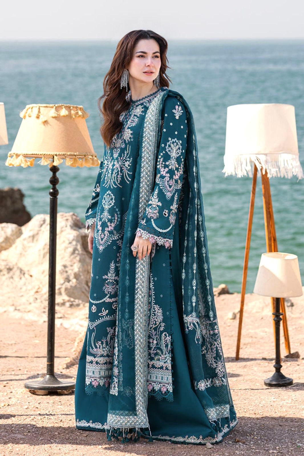 QALAMKAR 3pc Summer Casual Collection - Code: 1001AZ