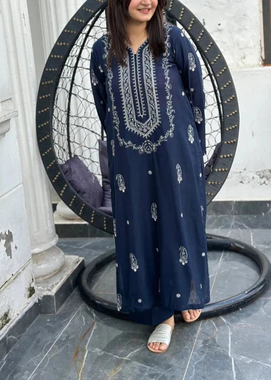 LAWN Shirt Front  HEAVY  Embroidery