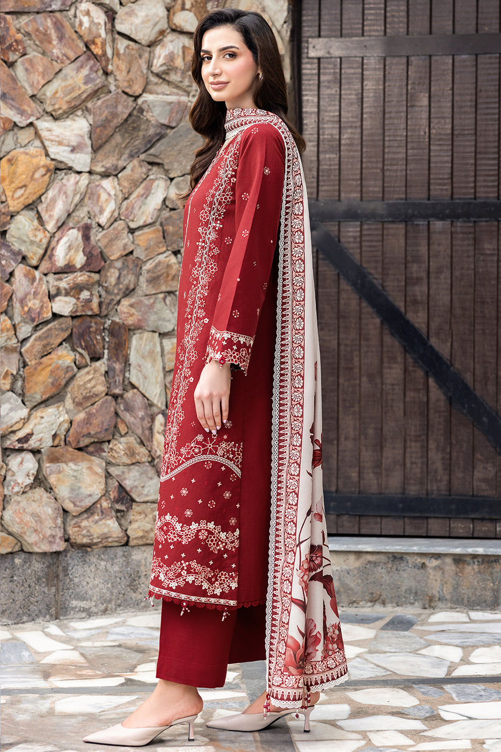 FARASHA LAWN WITH DIGITAL PRINT VOIL DOBBY DUPATTA