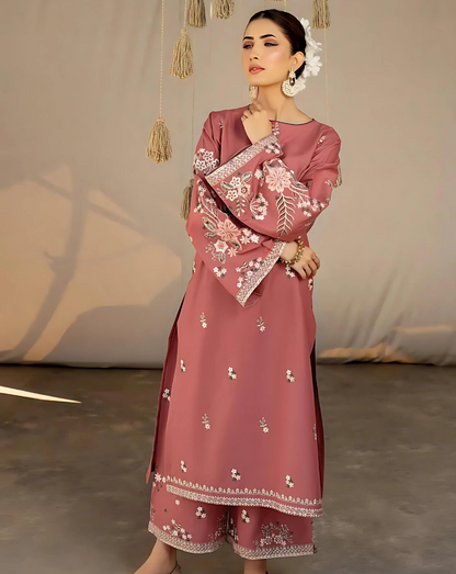 URGE LAWN Shirt Front  HEAVY  Embroidery