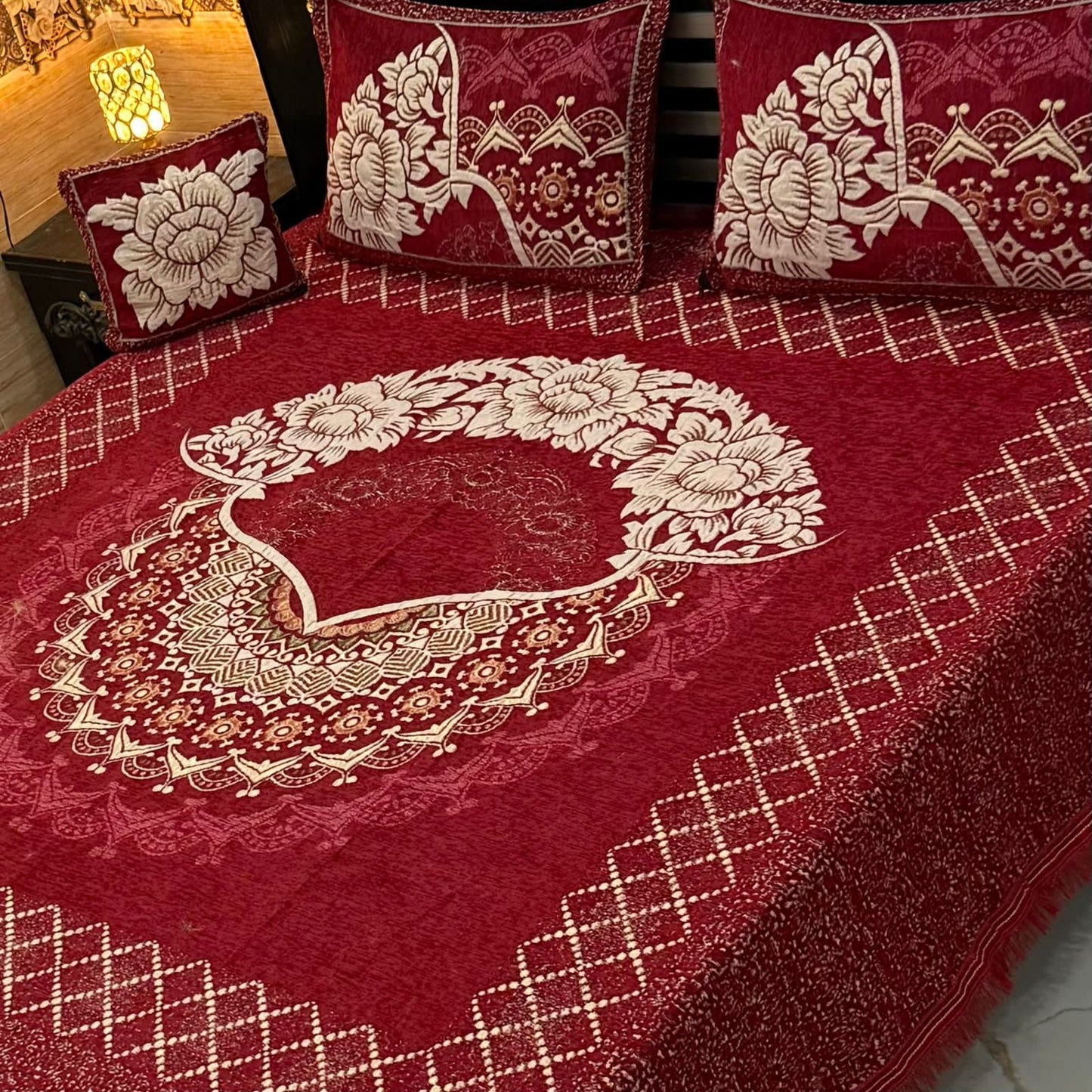 4Pc Velvet Jaquard Bedsheet