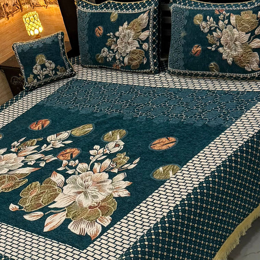 4Pc Velvet Jaquard Bedsheet