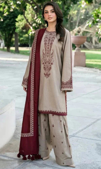 KHADDI LAWN WITH DIGITAL PRINT VOIL DOBBY DUPATTA