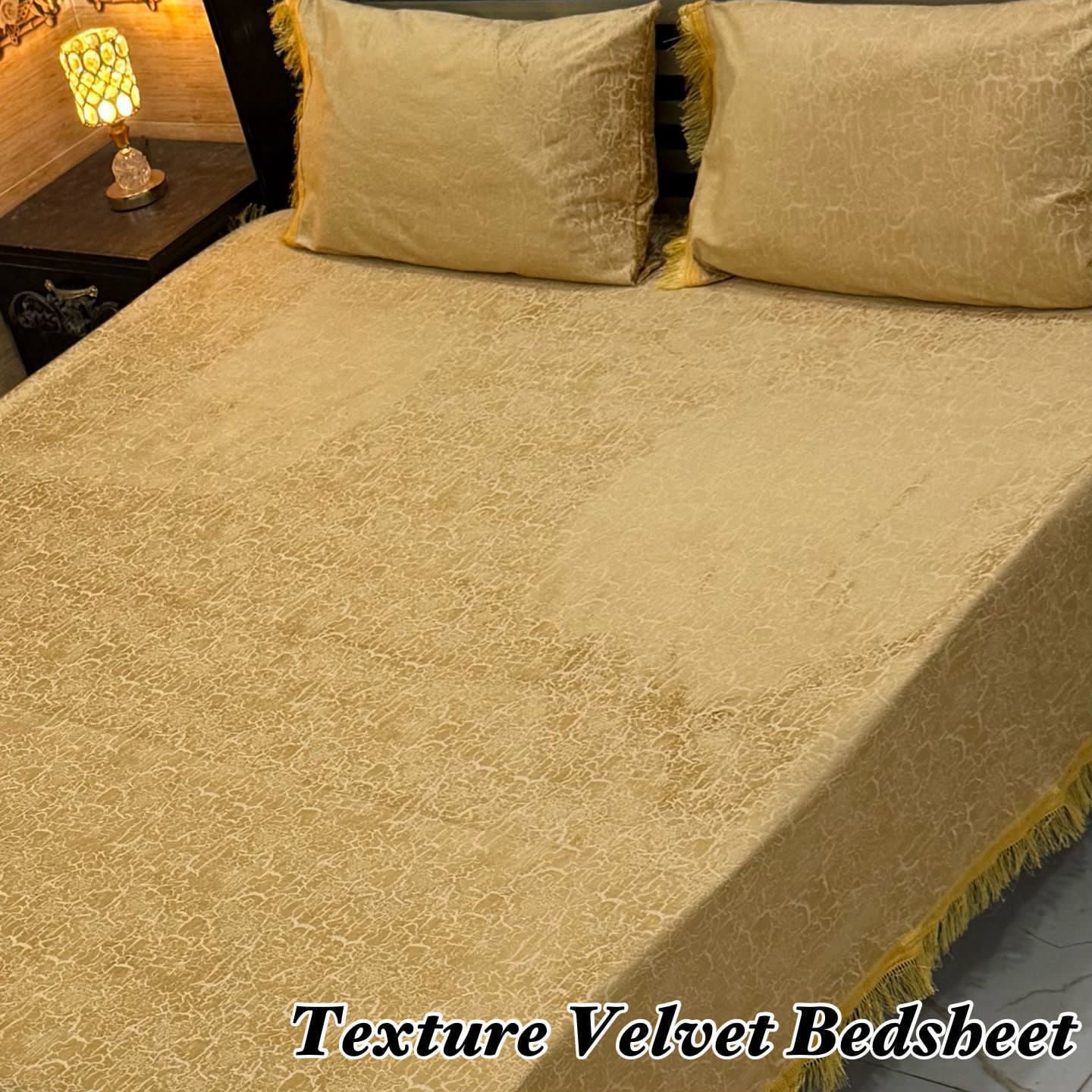 3PC Texture Velvet Bedsheet 😍