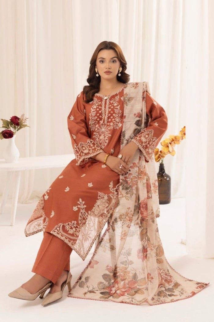 MOHAGNI LAWN WITH DIGITAL PRINT VOIL DOBBY DUPATTA