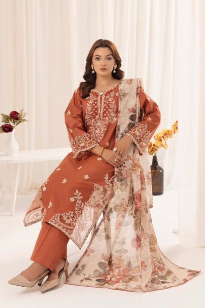 MOHAGNI LAWN WITH DIGITAL PRINT VOIL DOBBY DUPATTA