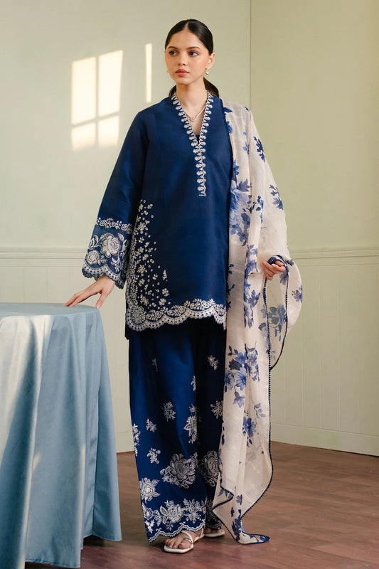 ZARA SHAHJAHAN LAWN WITH DIGITAL PRINT VOIL DOBBY DUPATTA