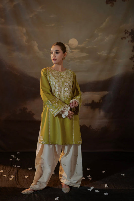 URGE LAWN Shirt Front  HEAVY  Embroidery