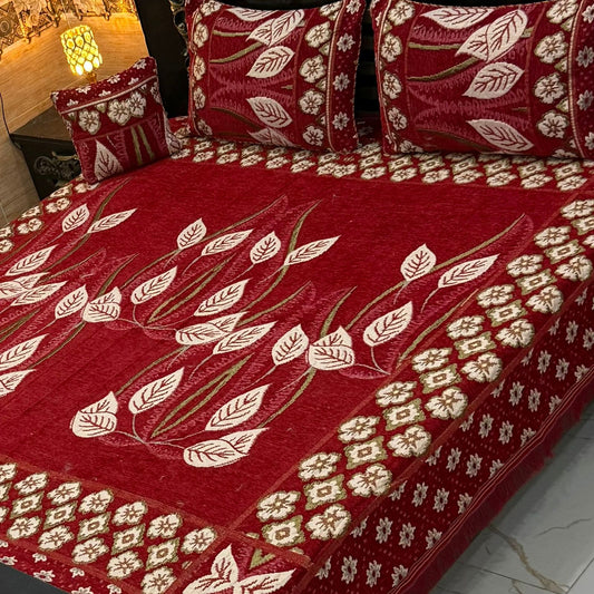 4Pc Velvet Jaquard Bedsheet