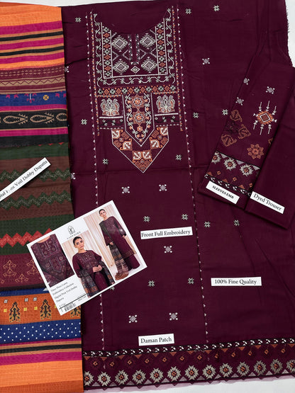 SAPPHIRE LAWN WITH DIGITAL PRINT VOIL DOBBY DUPATTA