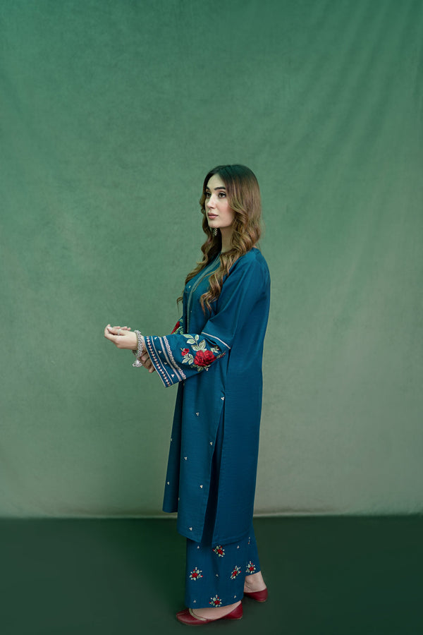 LAWN Shirt Front  HEAVY  Embroidery