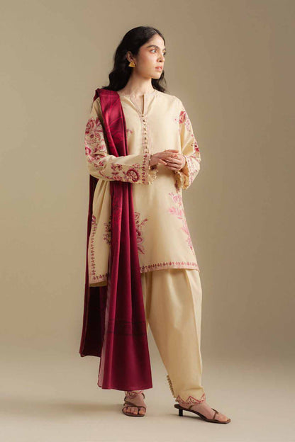 ZARA SHAHJAHAN LAWN WITH DIGITAL PRINT VOIL DOBBY DUPATTA