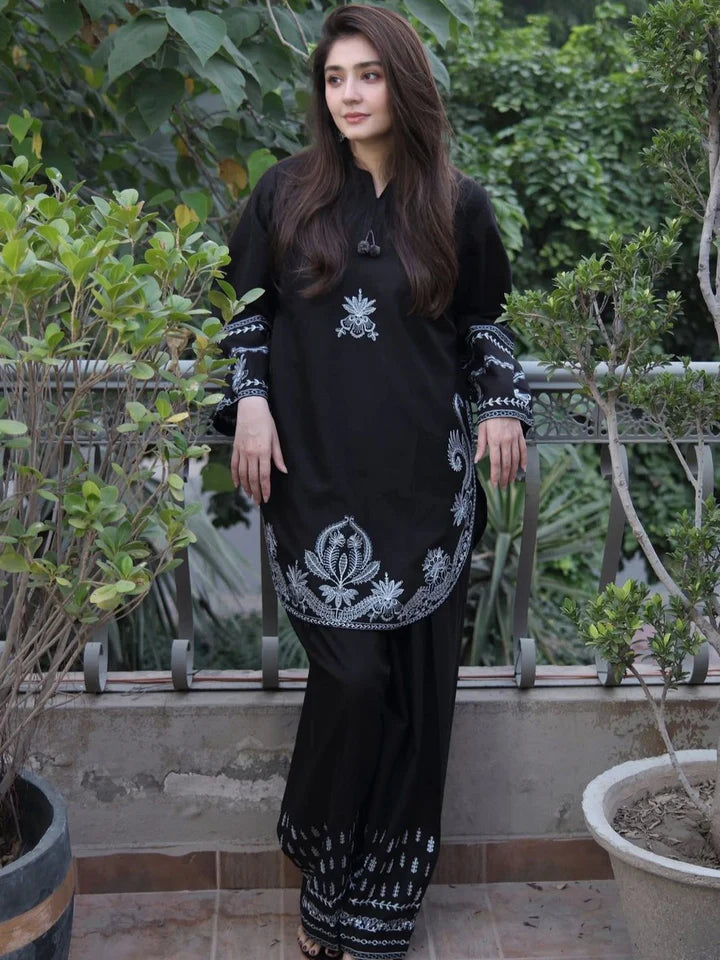 LAWN Shirt Front  HEAVY  Embroidery