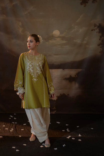 URGE LAWN Shirt Front  HEAVY  Embroidery