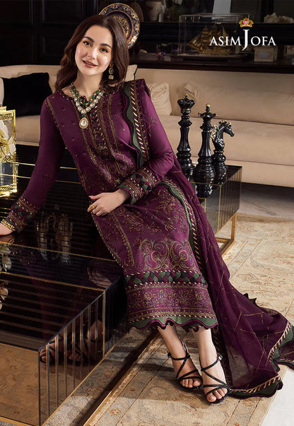 ASIM JOFA LAWN WITH DIGITAL PRINT VOIL DOBBY DUPATTA