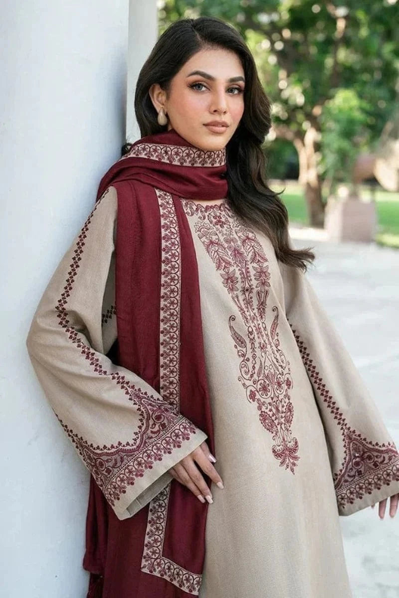 KHADDI LAWN WITH DIGITAL PRINT VOIL DOBBY DUPATTA