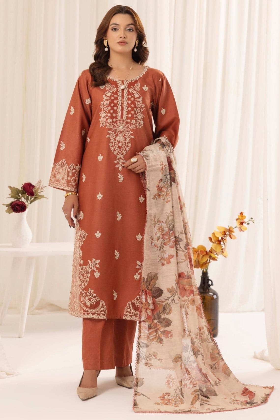 MOHAGNI LAWN WITH DIGITAL PRINT VOIL DOBBY DUPATTA
